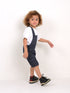 Dotted Denim Dungree